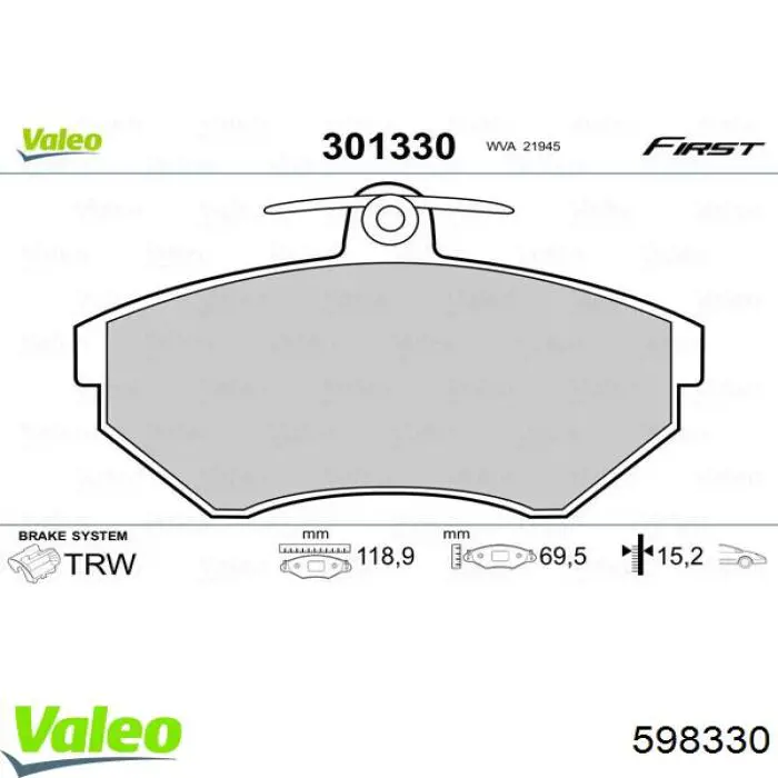 Pastillas de freno delanteras Seat Ibiza 2 6K1