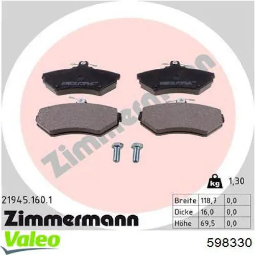 Pastillas de freno delanteras Seat Ibiza 2 6K1