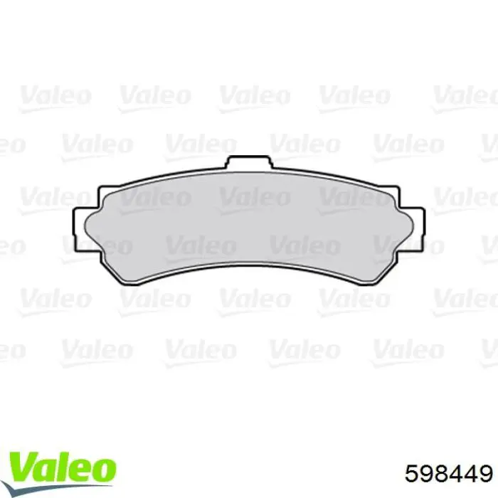 598449 VALEO pastillas de freno traseras