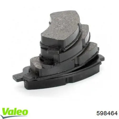 Pastillas de freno delanteras VALEO 598464