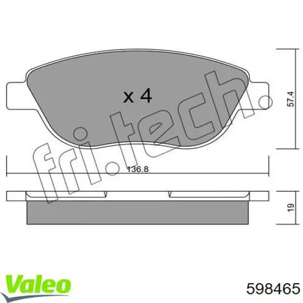 Pastillas de freno delanteras Citroen C3 1 FC