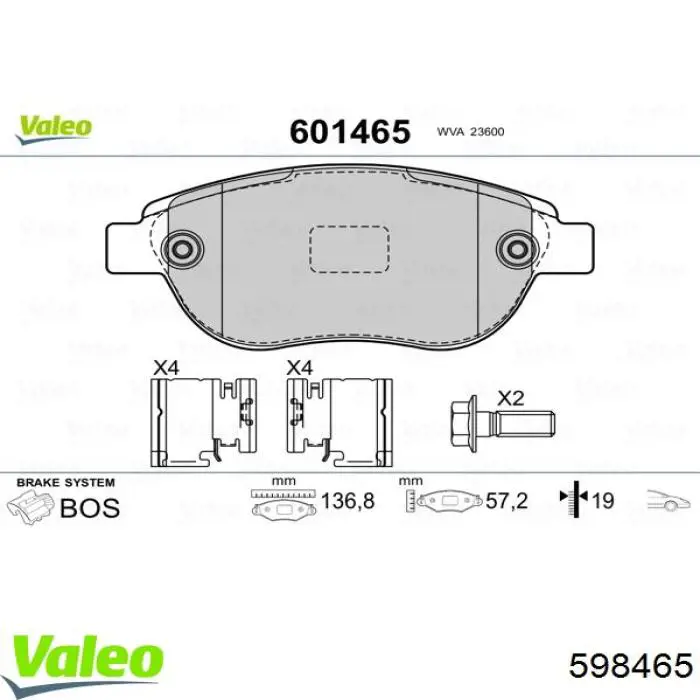 Pastillas de freno delanteras Citroen C3 1 FC