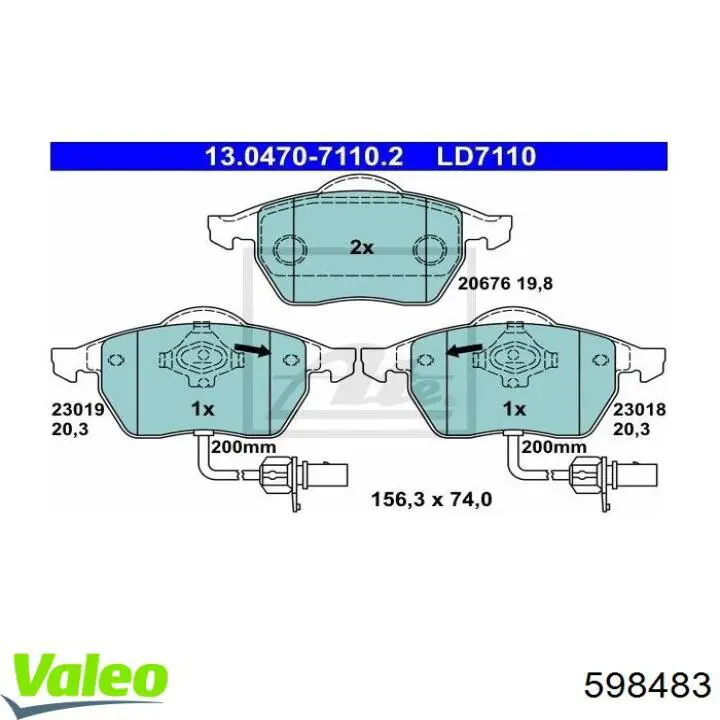 Pastillas de freno delanteras Audi A6 4F2