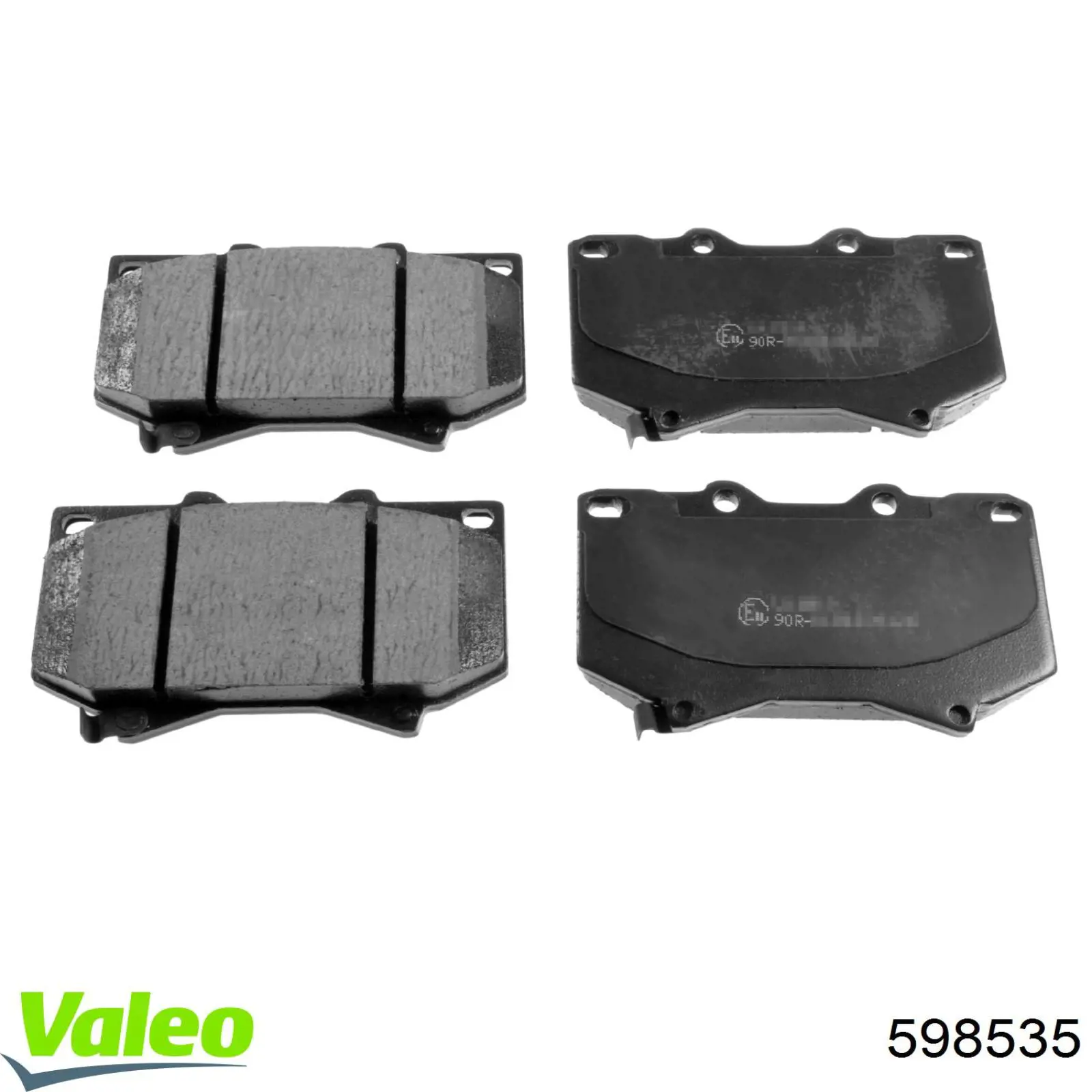 598535 VALEO pastillas de freno delanteras