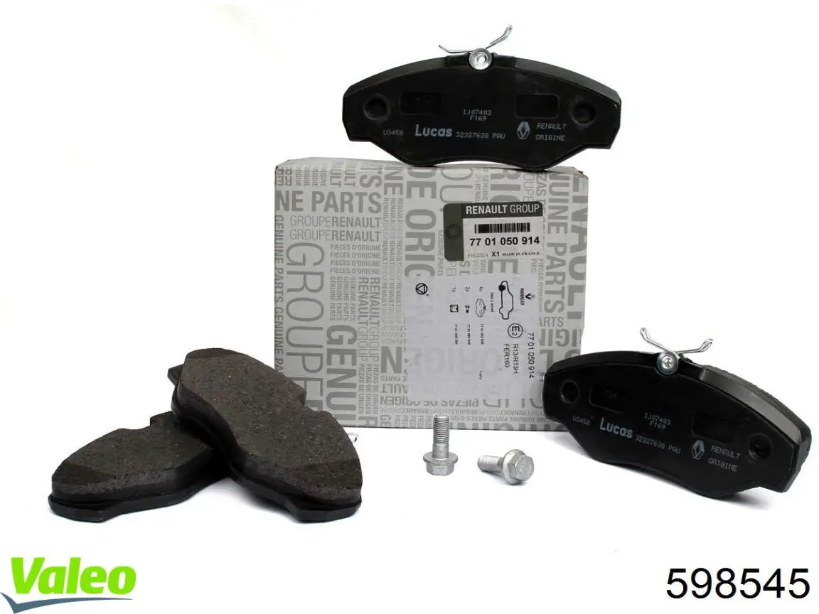 Pastillas de freno delanteras Renault Trafic 2 FL