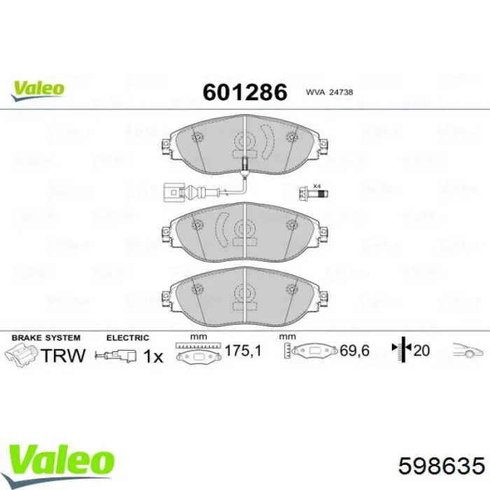 Pastillas de freno delanteras Seat Leon 2 1P1