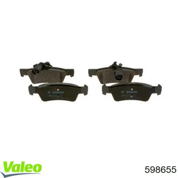 598655 VALEO Pastillas delanteras