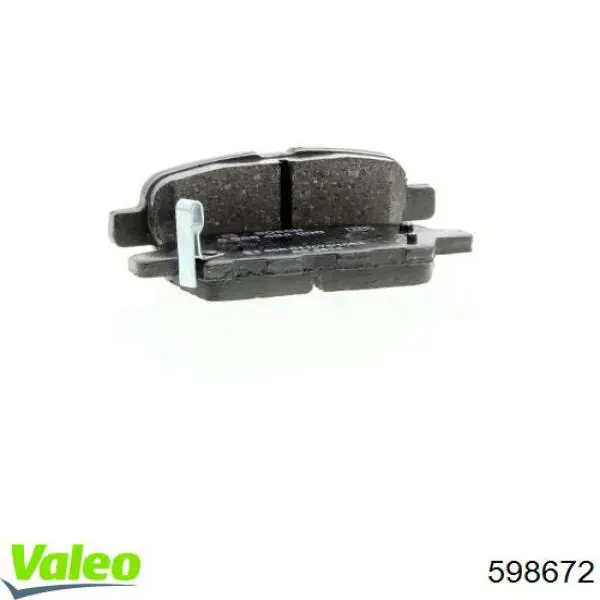 598672 VALEO pastillas de freno traseras