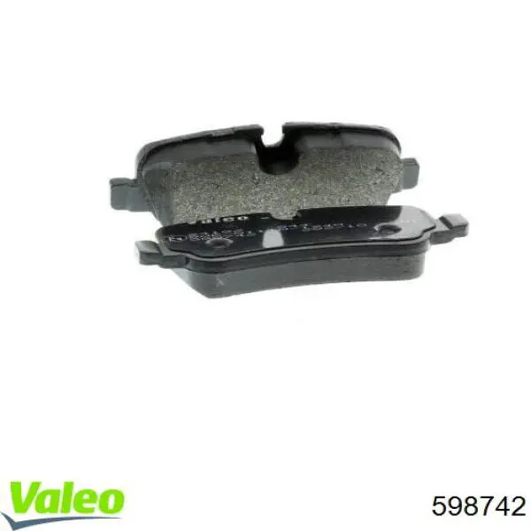 598742 VALEO pastillas de freno traseras