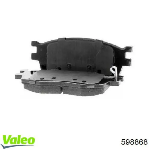 Comprar 598868 VALEO Pastillas delanteras de freno