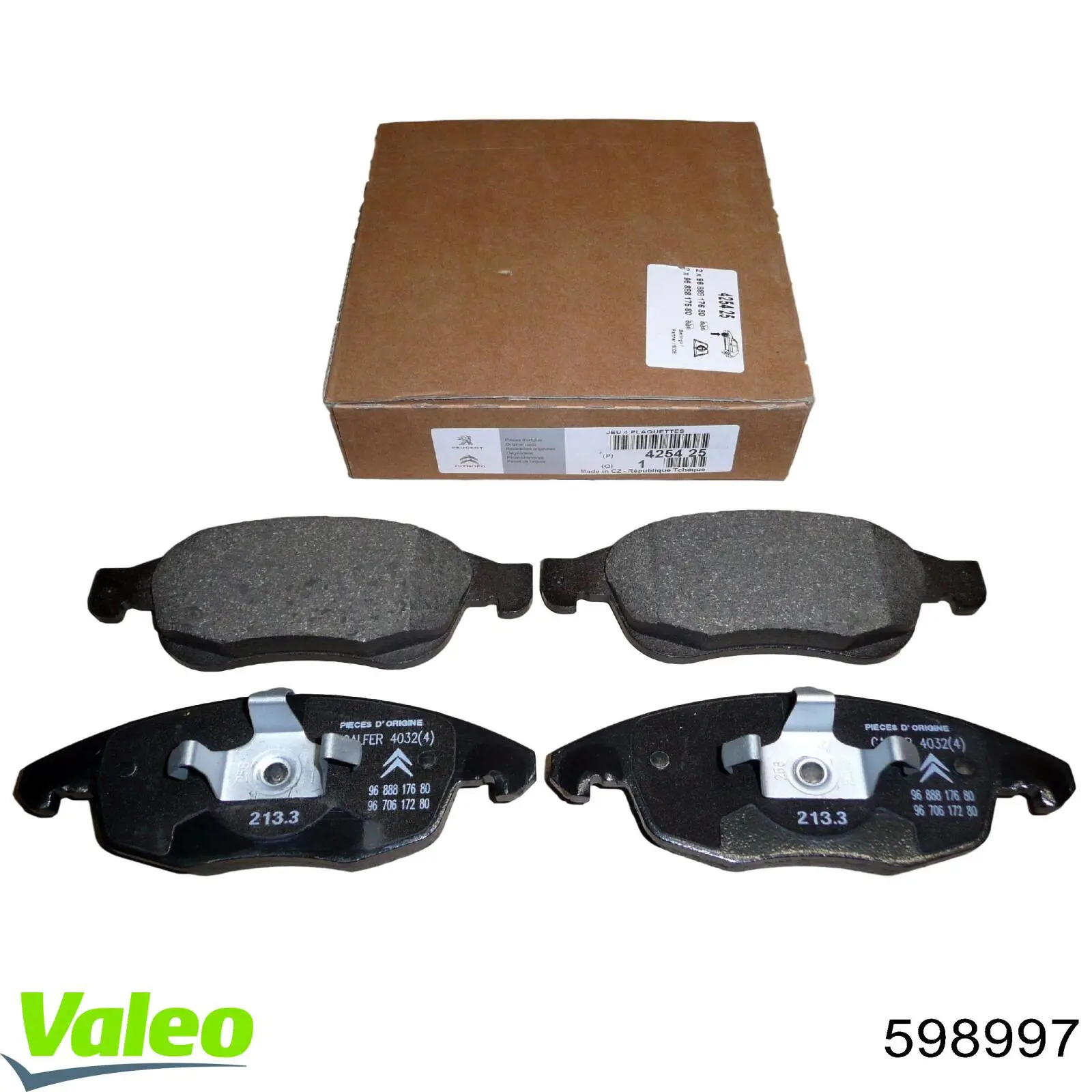 Pastillas de freno delanteras Citroen C4 UA