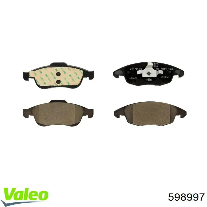 Pastillas de freno delanteras Citroen C4 UA