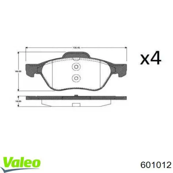 Pastillas de freno delanteras Renault Laguna 2 BG0, BG1