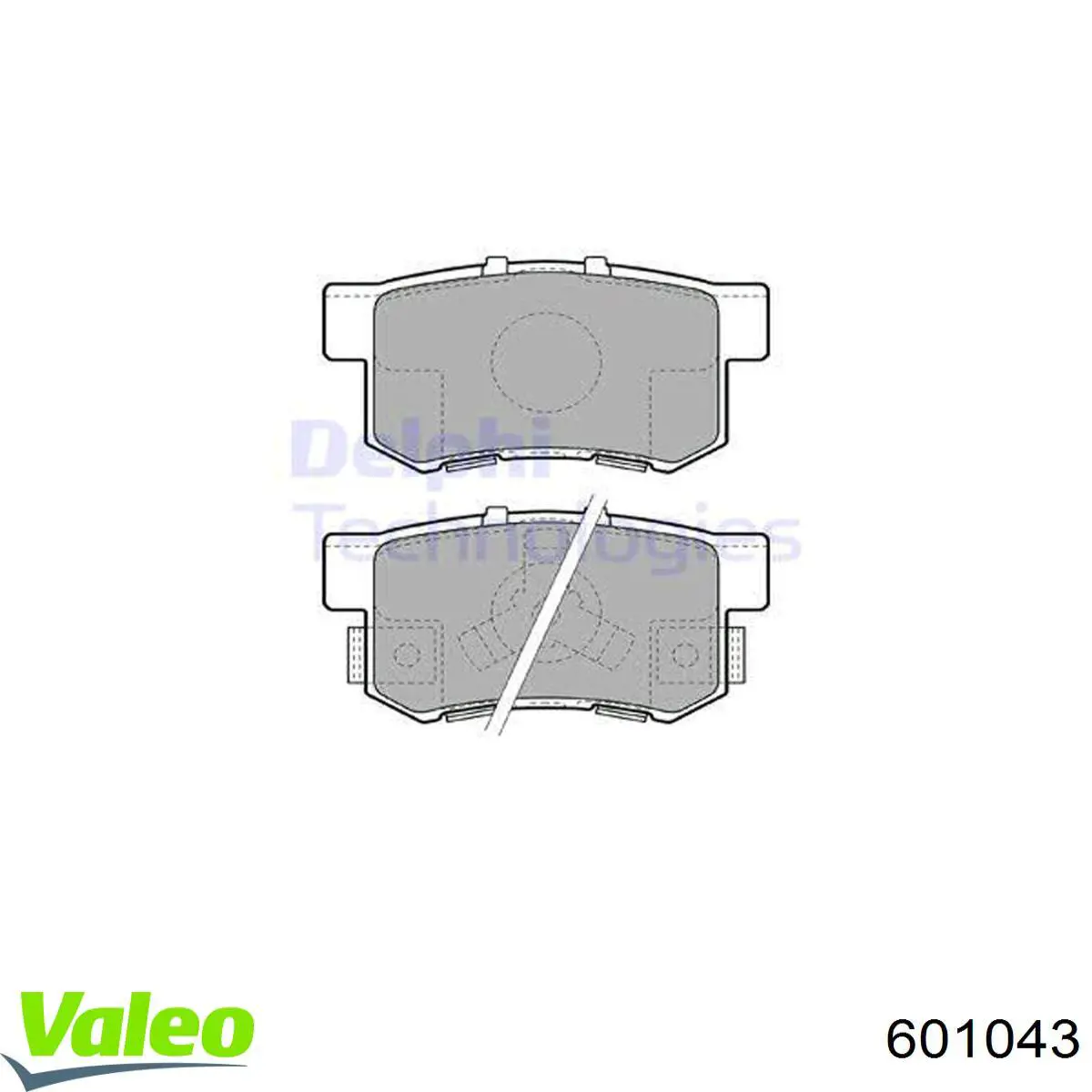 601043 VALEO pastillas de freno traseras