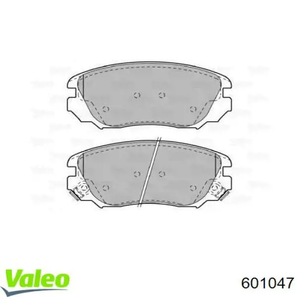 601047 VALEO pastillas de freno delanteras