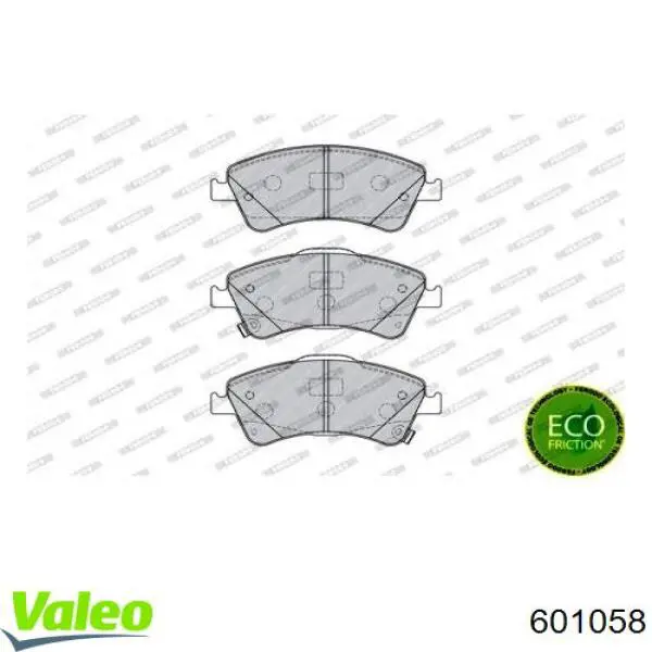 601058 VALEO pastillas de freno delanteras