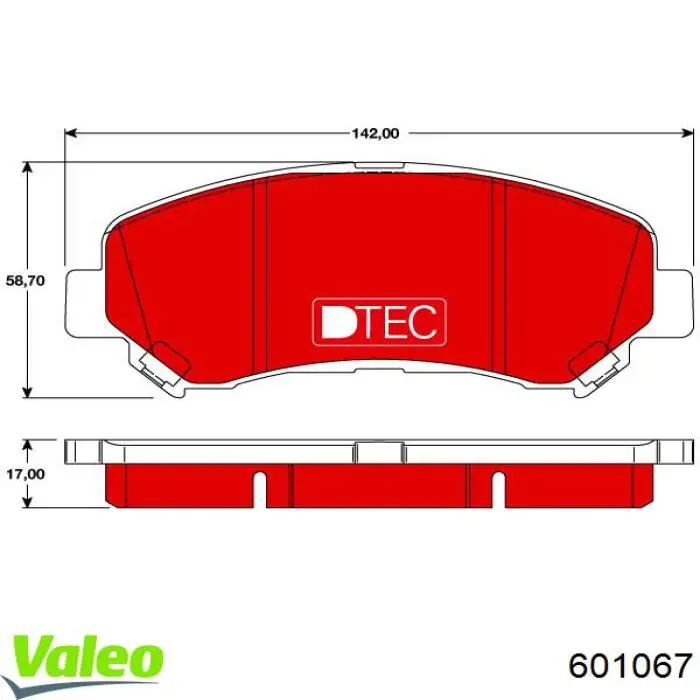 Pastillas freno delanteras VALEO 601067 precio, desde 25,14 EUR