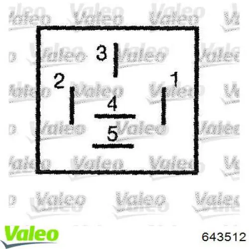 643512 VALEO relé eléctrico multifuncional