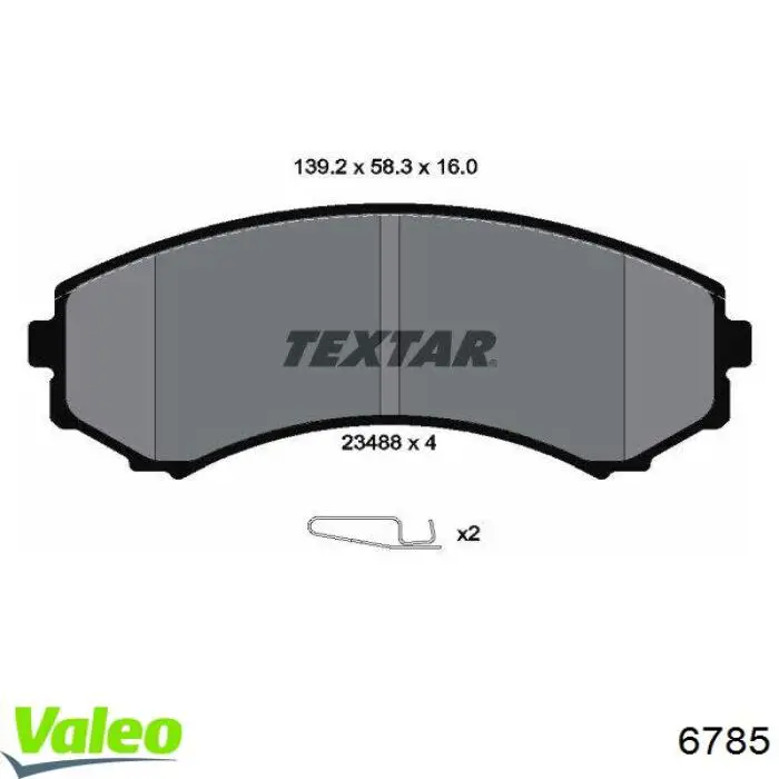 6785 VALEO kit de embrague (3 partes)