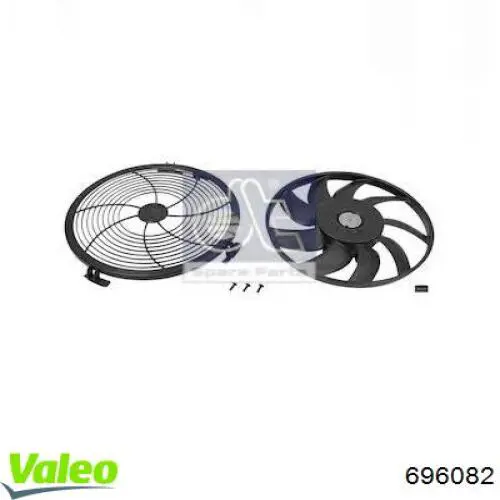 696082 VALEO ventilador (rodete +motor refrigeración del motor con electromotor derecho)