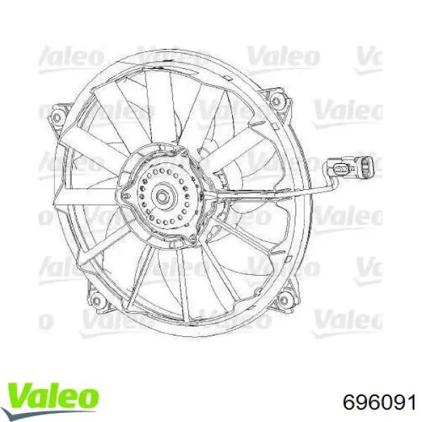696091 VALEO Electroventilador del motor