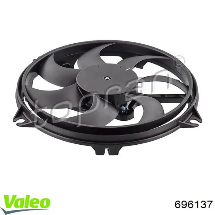 696137 VALEO ventilador (rodete +motor refrigeración del motor con electromotor completo)