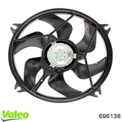 696138 VALEO ventilador (rodete +motor refrigeración del motor con electromotor completo)