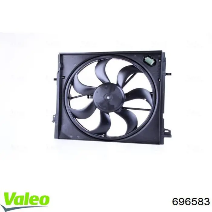 696583 VALEO difusor de radiador, ventilador de refrigeración, condensador del aire acondicionado, completo con motor y rodete