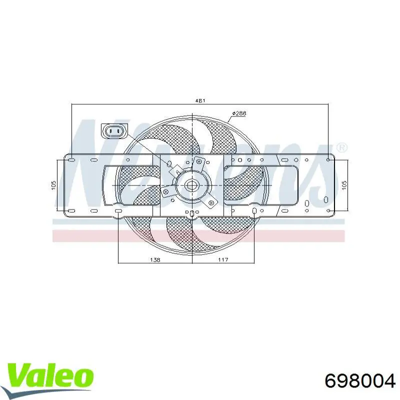 Comprar 698004 VALEO Motor ventilador del radiador