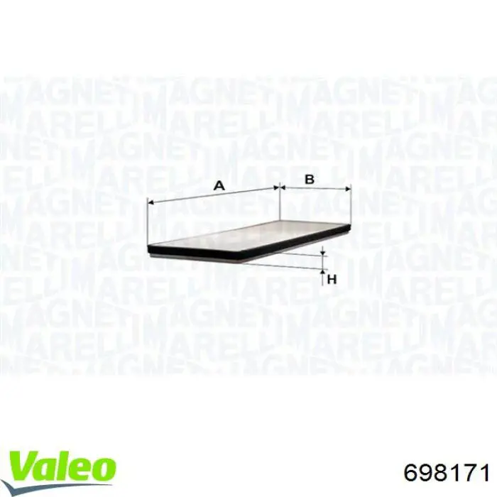 698171 VALEO Filtro antipolen