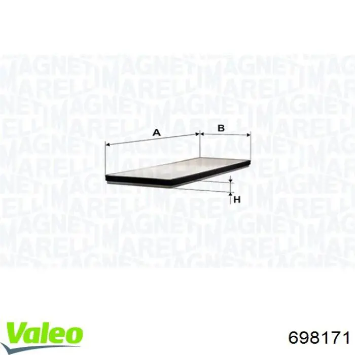 Filtro de polen VALEO 698171