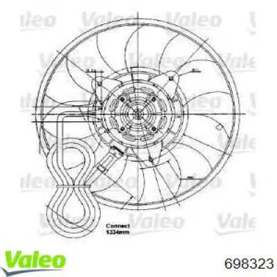 698323 VALEO Ventilador del motor