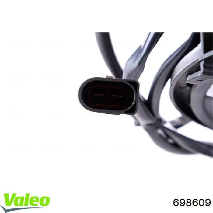 698609 VALEO ventilador (rodete +motor refrigeración del motor con electromotor, izquierdo)