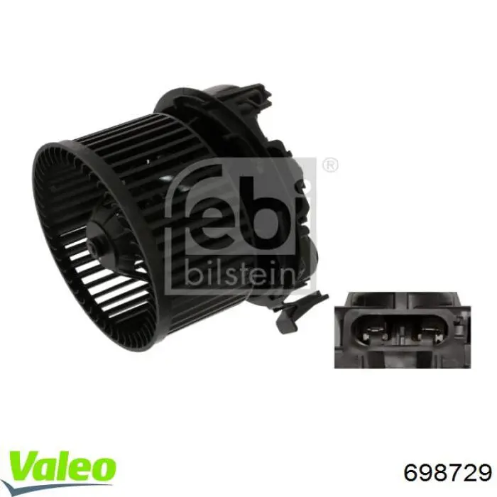 698729 VALEO motor eléctrico, ventilador habitáculo