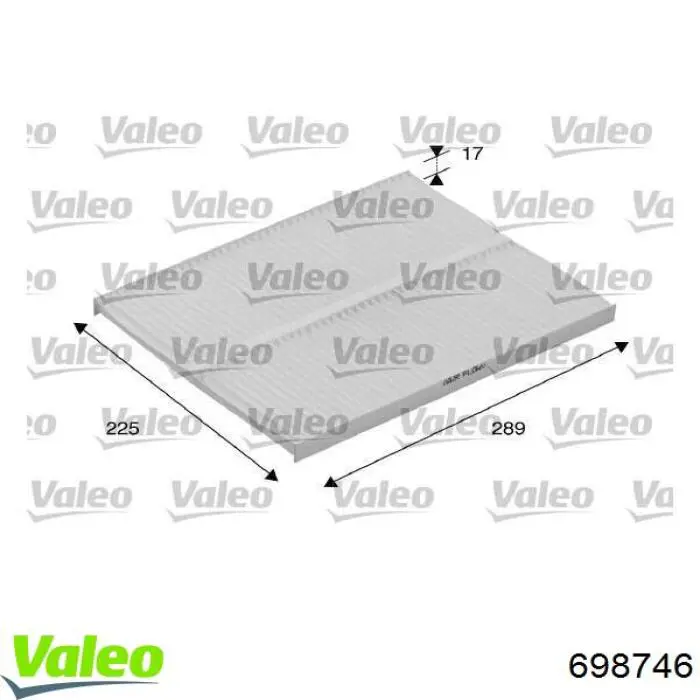 Filtro de polen VALEO 698746