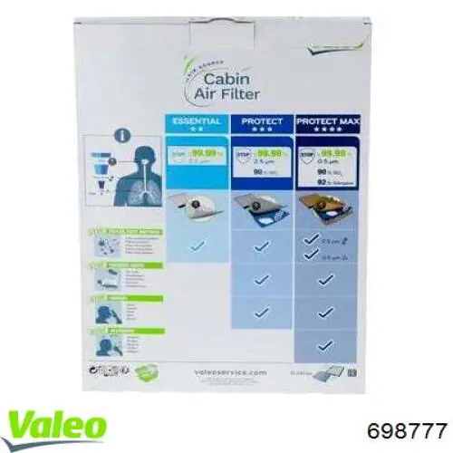 698777 VALEO filtro de habitáculo