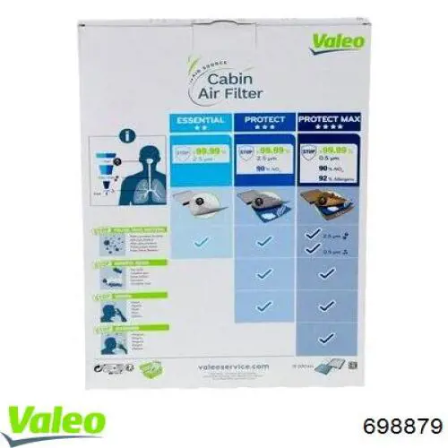 698879 VALEO filtro de habitáculo