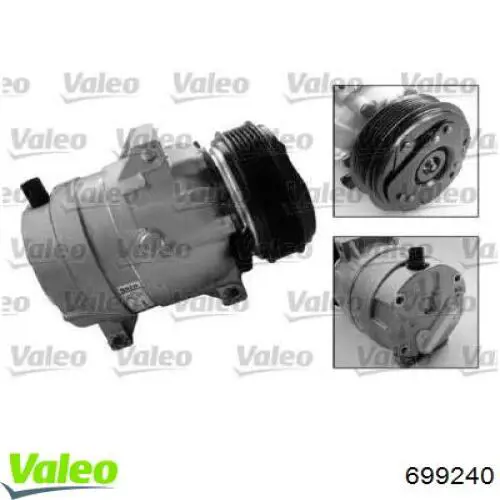 Compresor de aire acondicionado 699240 VALEO