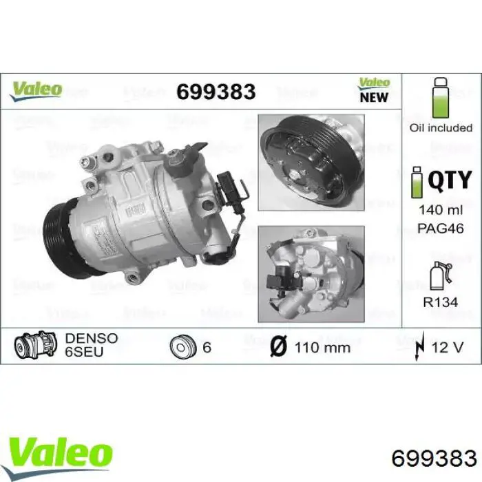 699383 VALEO compresor de aire acondicionado