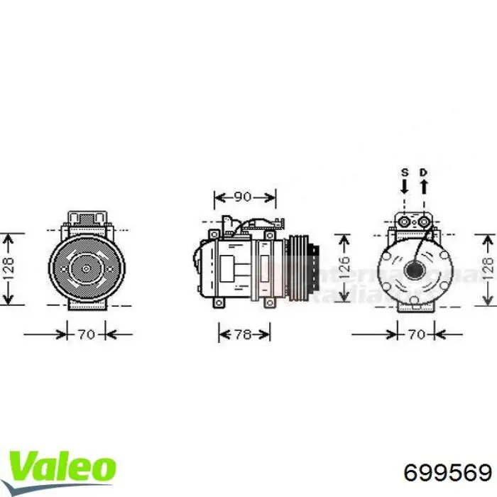 699569 VALEO compresor de aire acondicionado