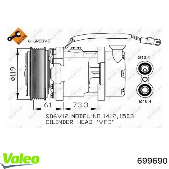 130528 ACR Compresor climatizador