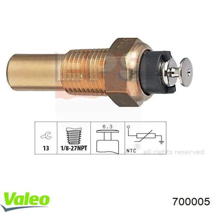 Sensor de temperatura para Opel Frontera 5MWL4