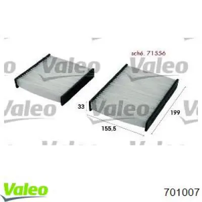 Filtro de cabina VALEO 701007 precio, desde 13,48 EUR