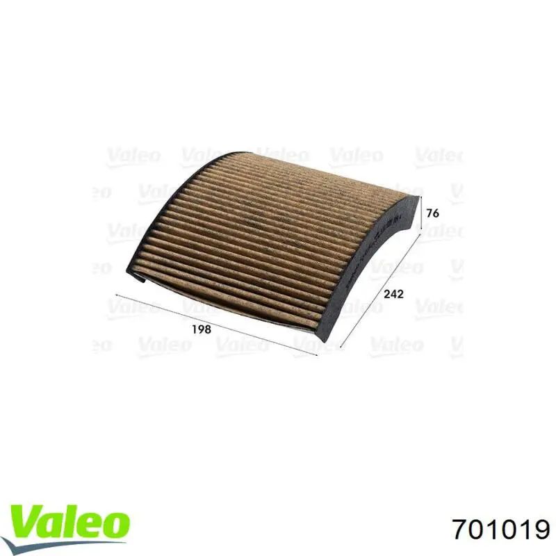 Filtro de habitáculo 701019 VALEO