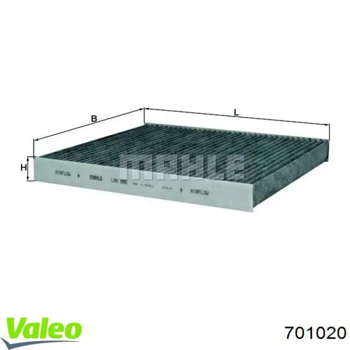 701020 VALEO Filtro antipolen