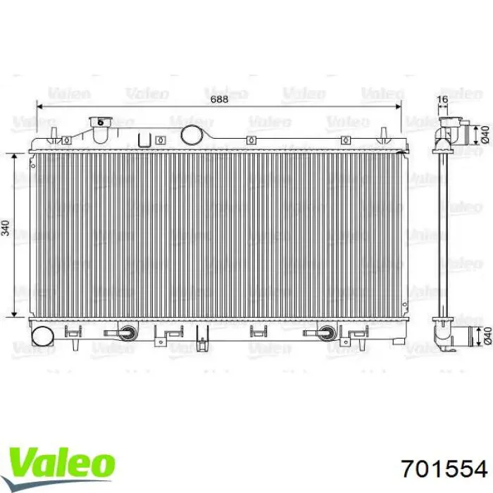 Comprar 613SBA041 TYC Radiador de auto