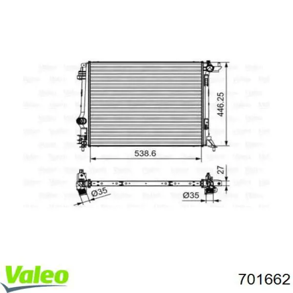 Comprar 701662 VALEO Radiador de auto