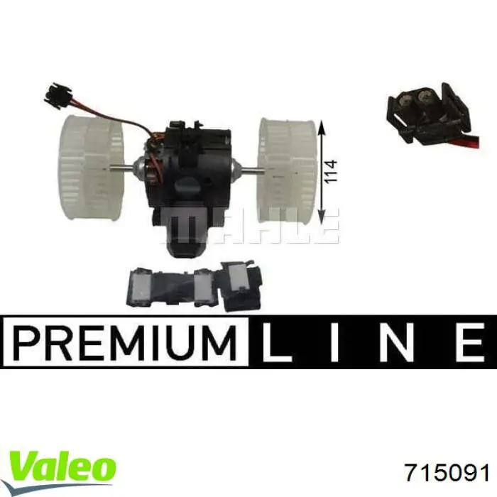 715091 VALEO motor eléctrico, ventilador habitáculo