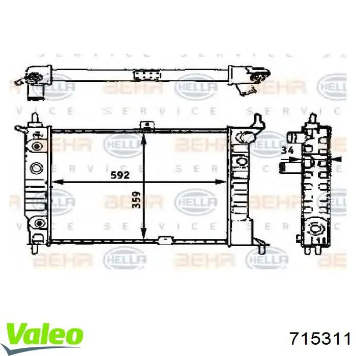Sensor de la temperatura interior 0905454 Metzger