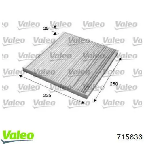 715636 VALEO Filtro antipolen